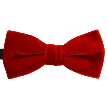  Papion din catifea de culoare rosie, clasic 